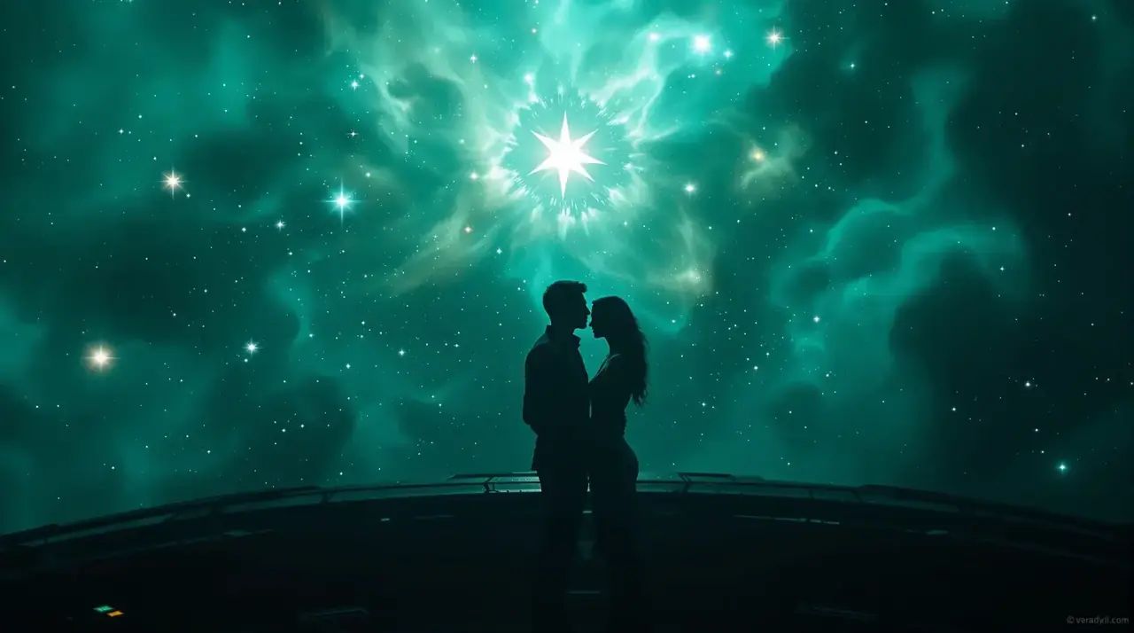 热播短剧《星际恋歌》轮播背景