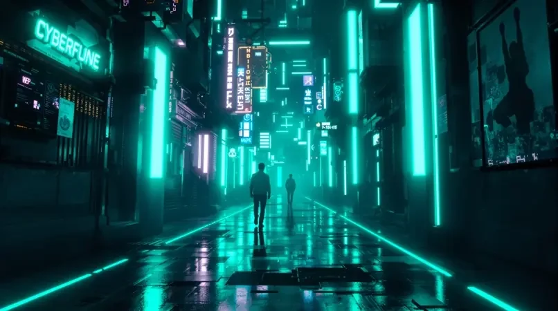 短剧《幻城谜影》封面，科幻题材